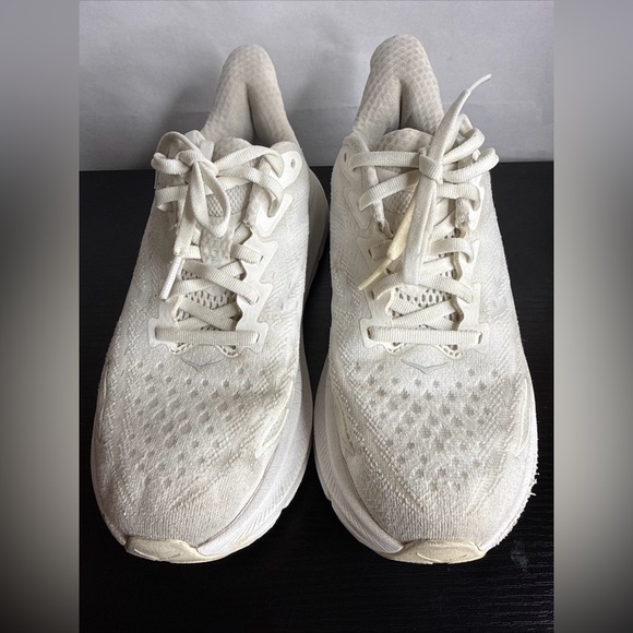 Hoka One One Clifton 9 White Women’s Running Shoes Lace-up Size 6B - Picture 3 of 13
